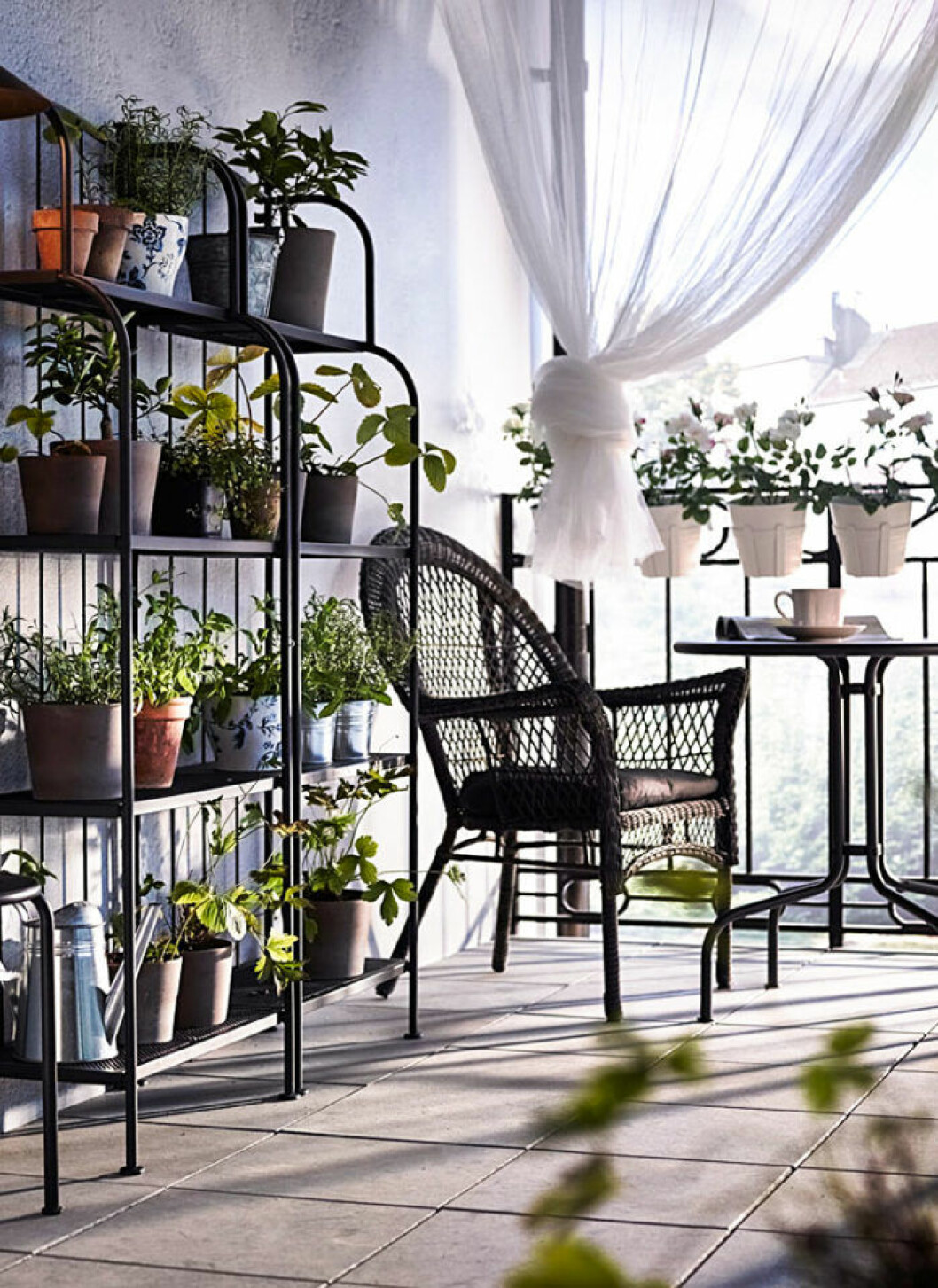 Foto: <a href="http://livethemma.ikea.se/" target="_blank" rel="noopener">Ikea Livet hemma</a> Scandinavian balcony decor and ideas.