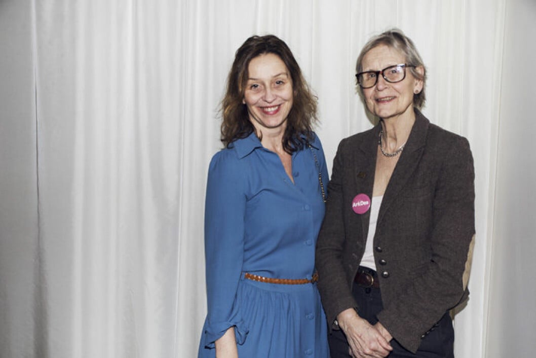 Imke Janoschek och Kerstin Brunnberg, tf överintendent på ArkDes. 1G9A7914