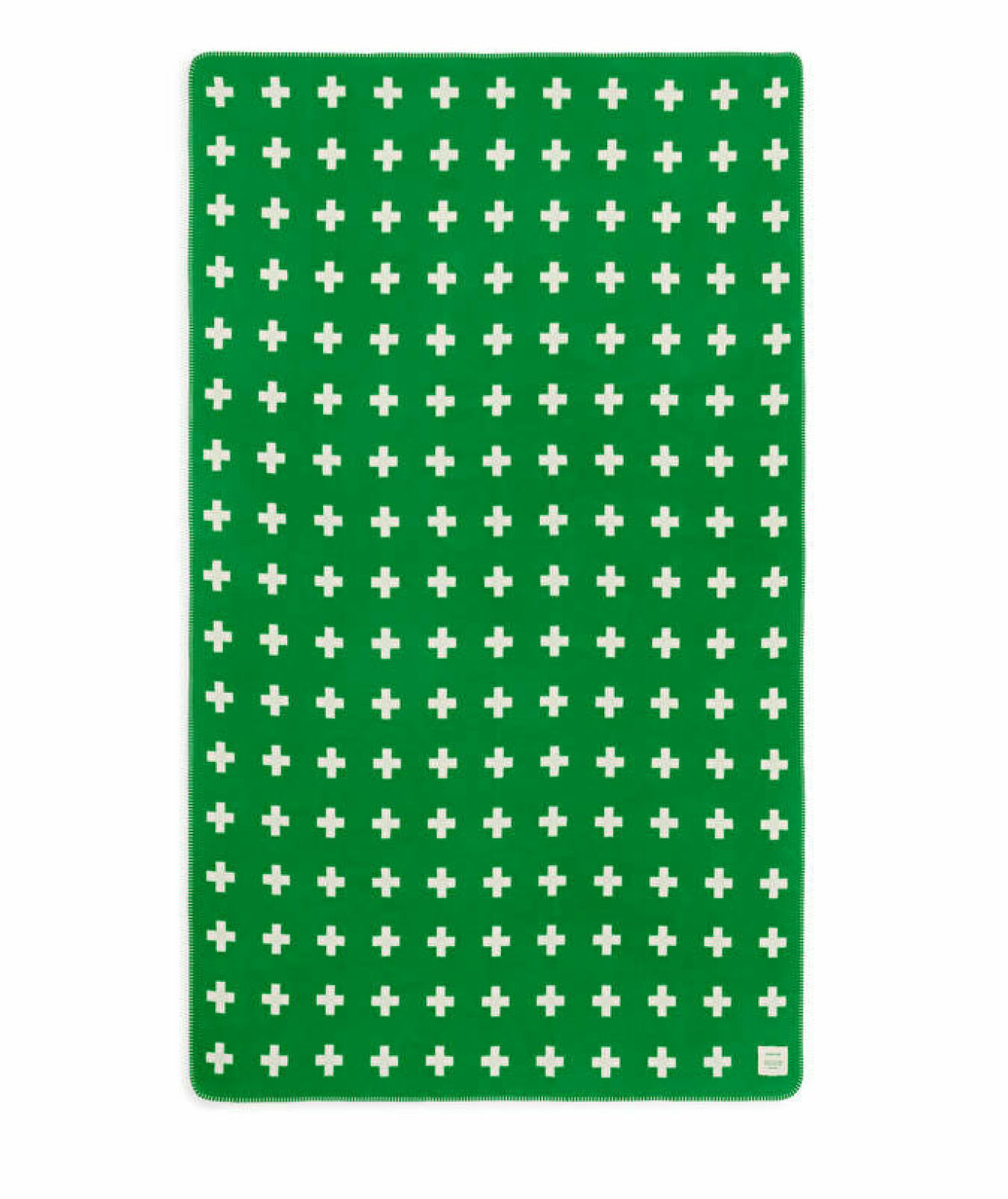 4. Pia Wallén Cross Blanket i snygg grön färg