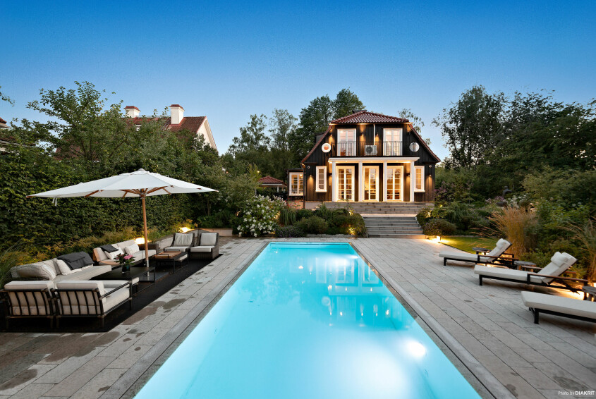 villa i uppsala med pool