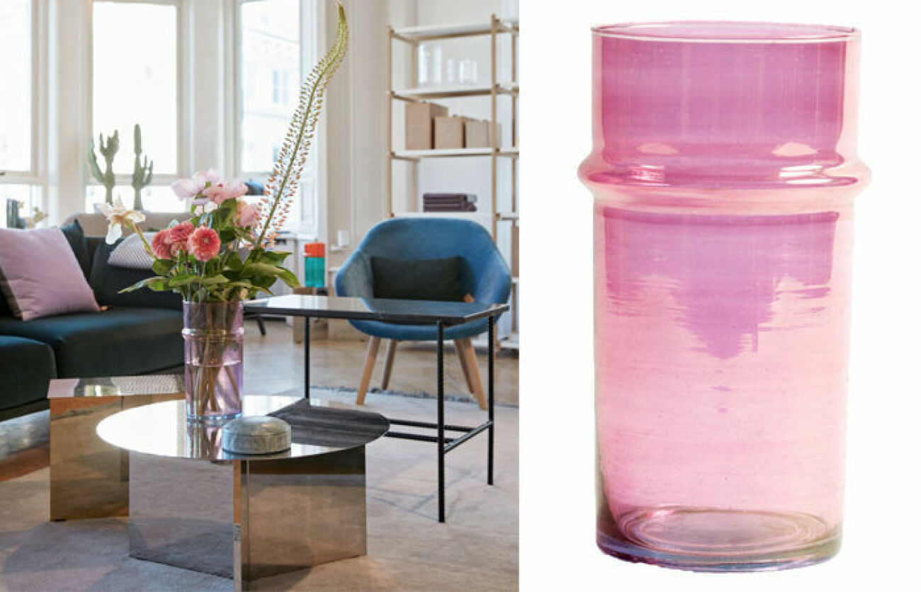 Moroccan vas i rosa från danska Hay