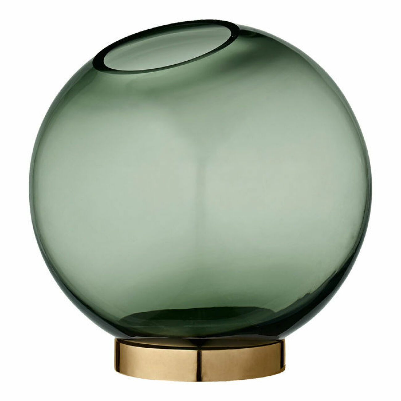 Globe vas i grönt glas från AYTM