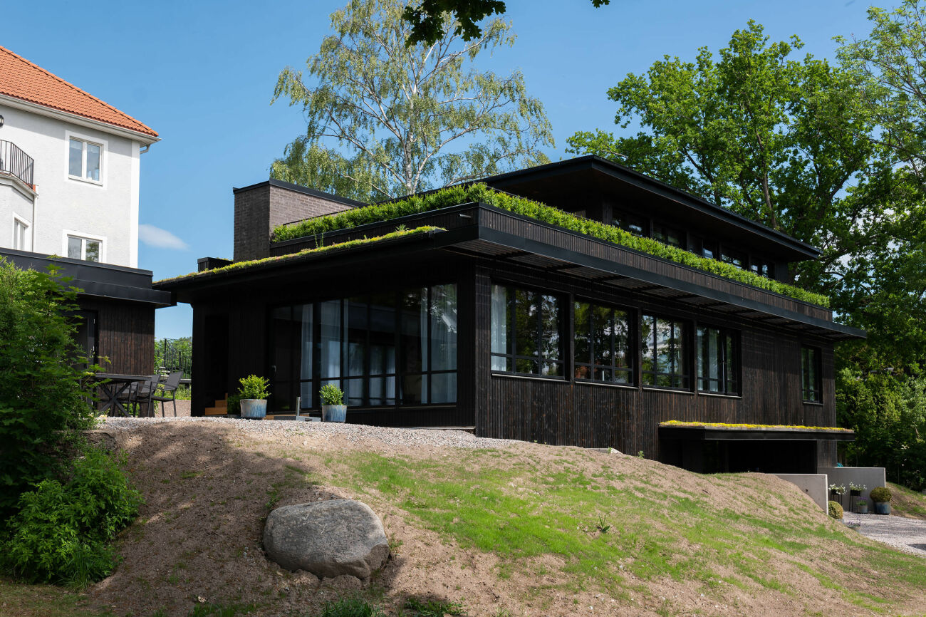 Arkitekturritad villa på Lidingö i Grand designs Sverige avsnitt fem