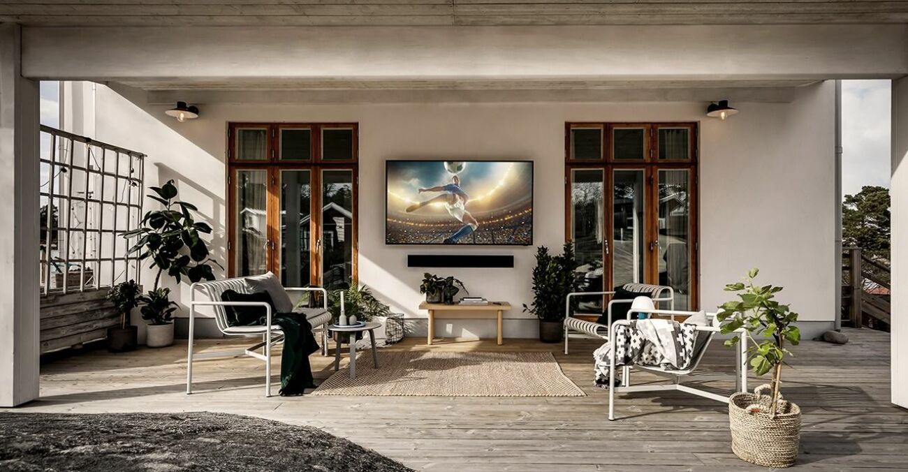 Samsung The Terrace – första 4K QLED-TV för utomhusbruk.