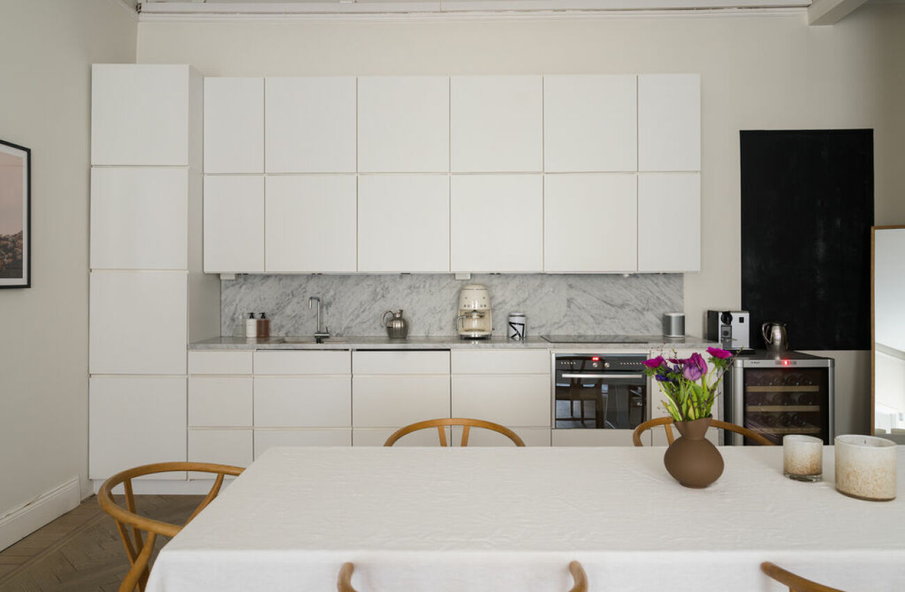 Michaela Forni säljer sin lägenhet, bild från köket
