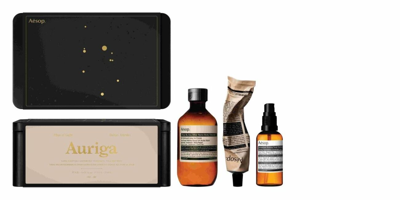 Aesop_AURIGA - Three everyday favourites to refresh face and body_Gift kits__530 SEK_Material - _Size -