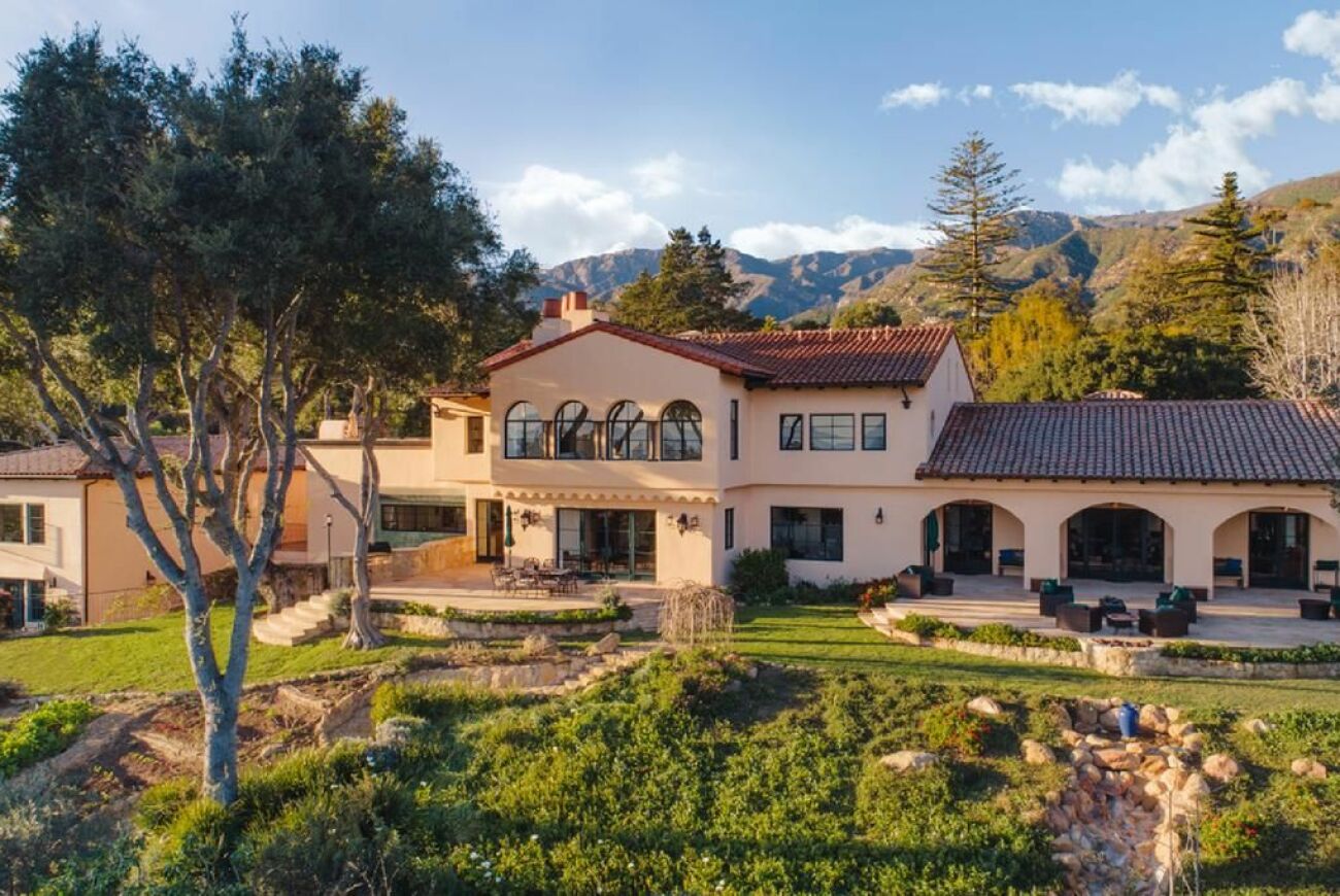 Herrgården ligger har Kaliforniens ikoniska berg i anslutning.