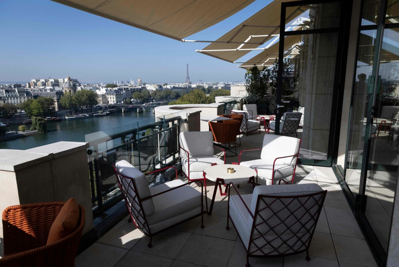 Hotell Cheval Blanc Paris balkong