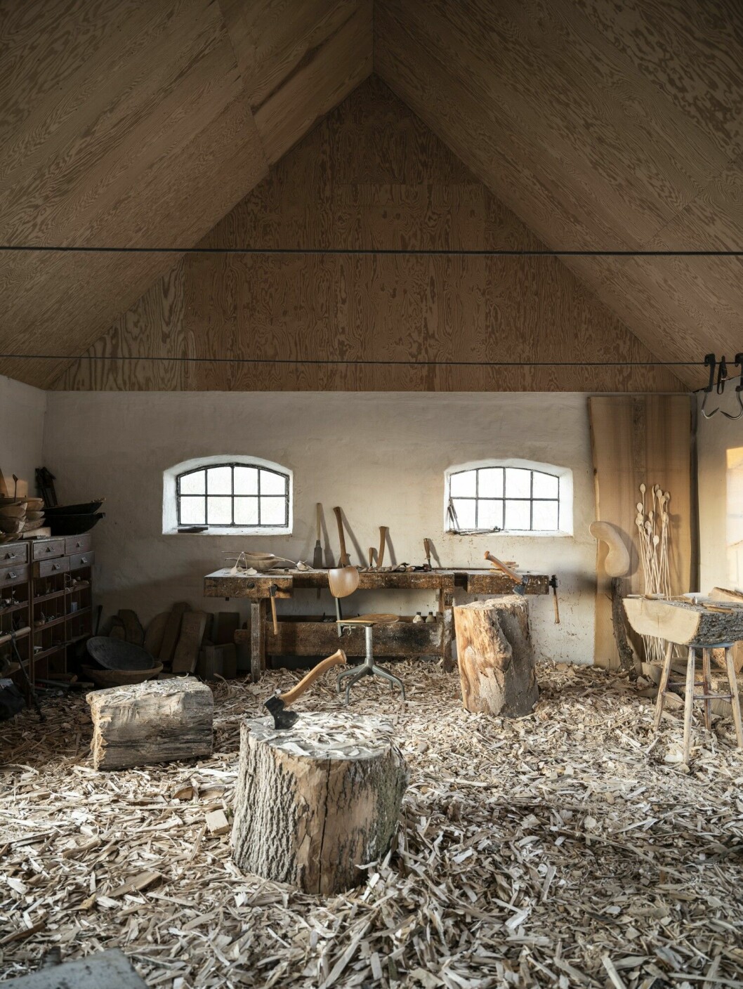 Här nöffade grisar, nu är det Daniel Westers studio. Daniel Westers studio, som tidigare var en grislänga.
