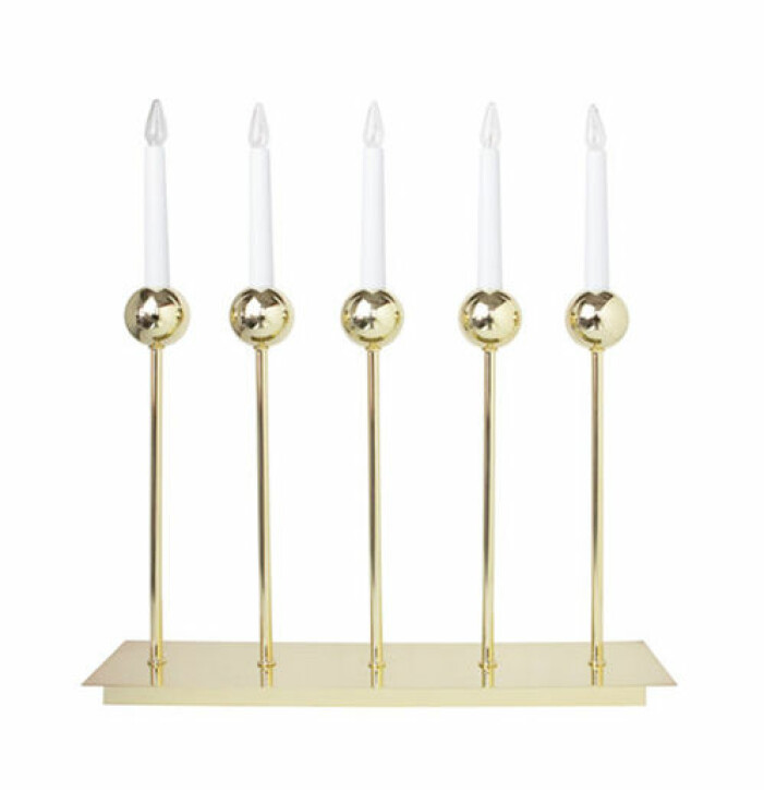 Adventsljusstake i guld, Åhléns