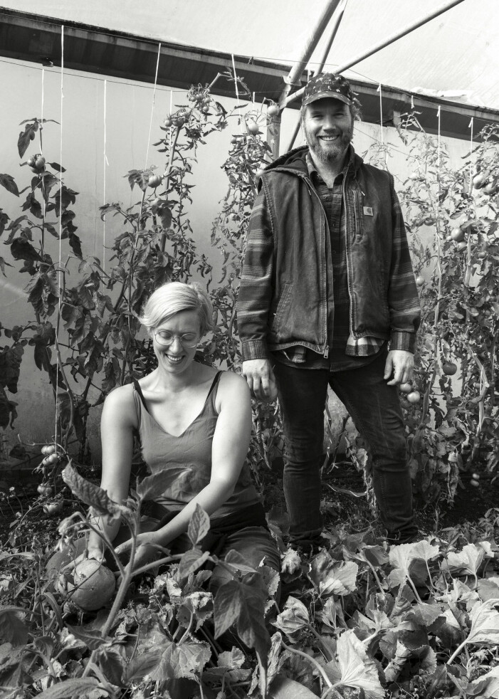 Mauritz och Agnes Larsson Stormgaard. Foto: Simon Bajada. Mauritz och Agnes Larsson Stormgaard från Karshamra Mat & Trädgård