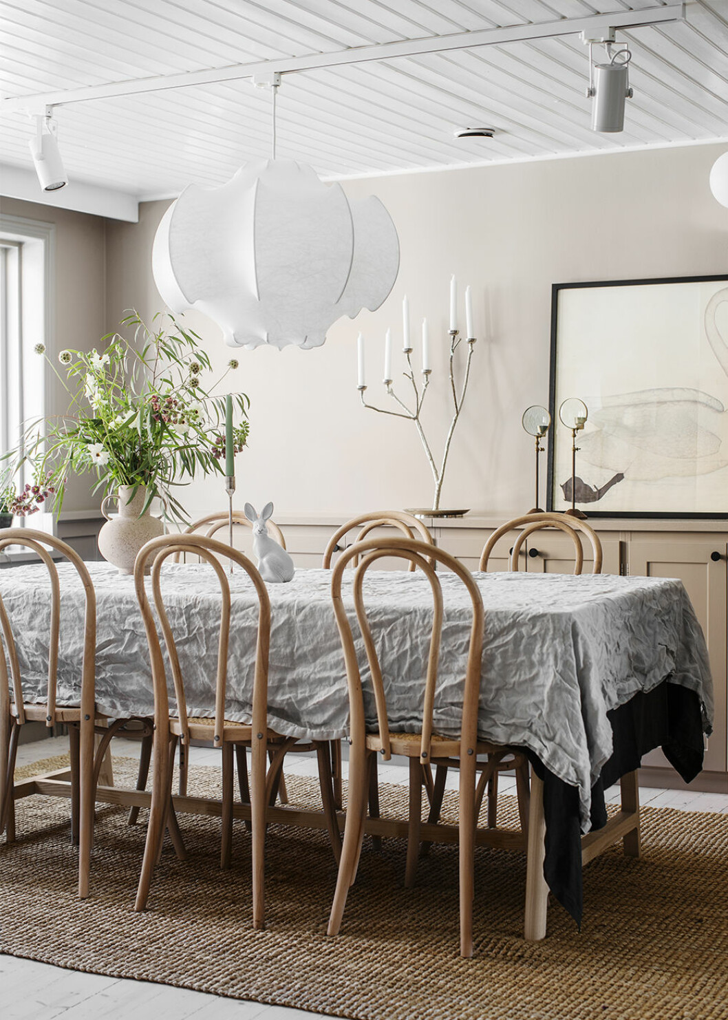 Populära beige kulören <em>3 Keramik.</em> Foto: Alcro Alcros beige väggfärger Gråtrut och Keramik