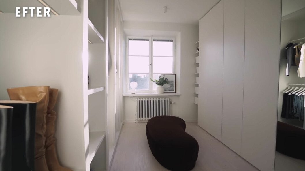 Favoritrummet: En walk-in-closet. Favoritrummet: En walk-in-closet.