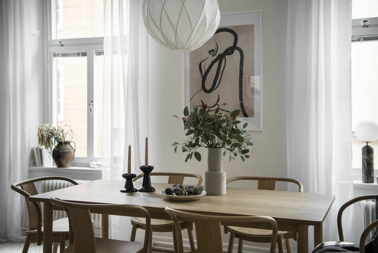 Matplats i lägenheten på Södermalm, som Angelica Blick nu säljer