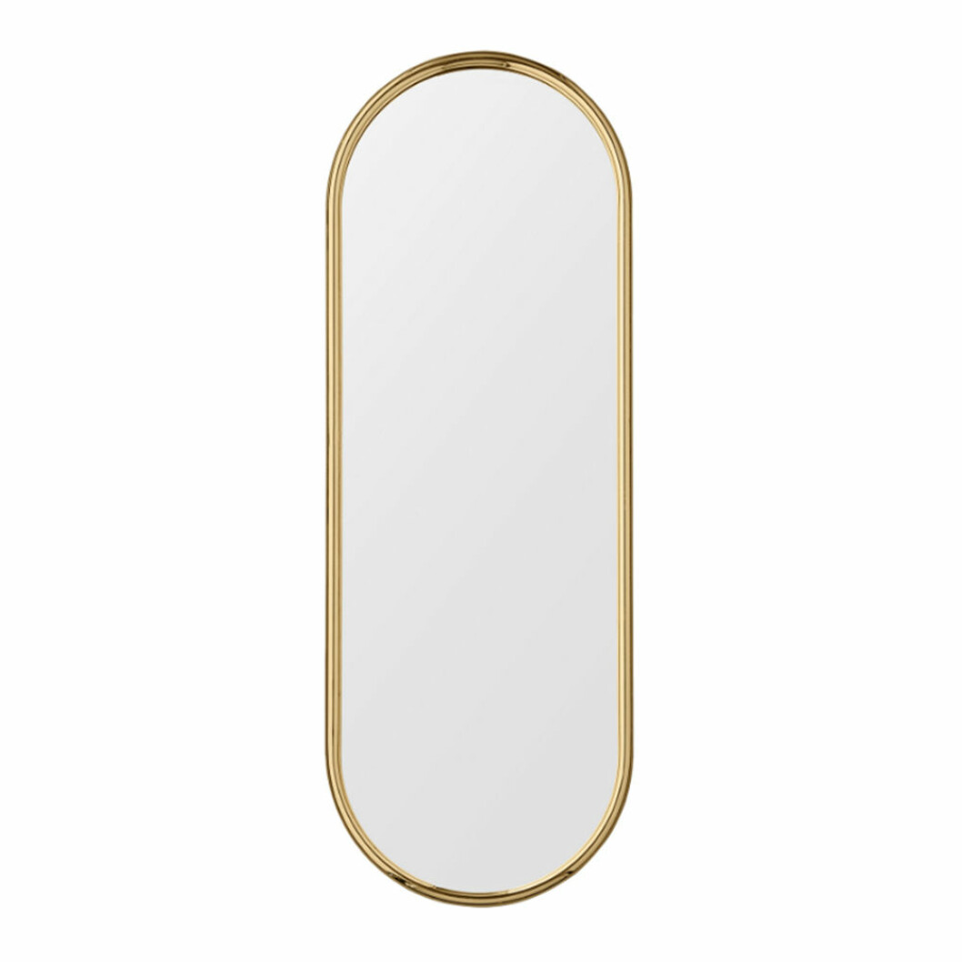 Angui oval spegel med guldram från AYTM