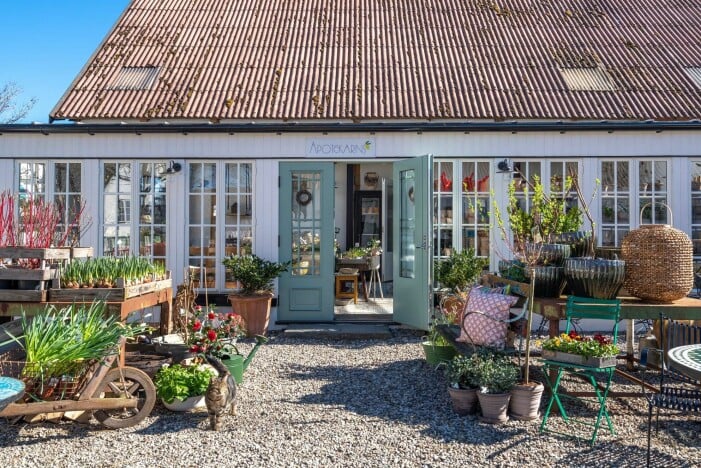 Vem saknar inte Medelhavet? Insupa atmosfären hos Apotekarns trädgård på Österlen. Apotekarns trädgård hittar du på Österlen