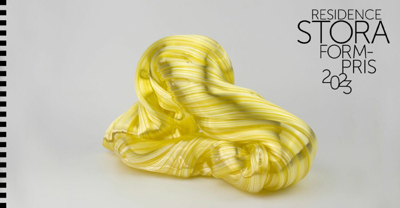 Soft Series, gul glaskonst av Maria Bang Espersen.