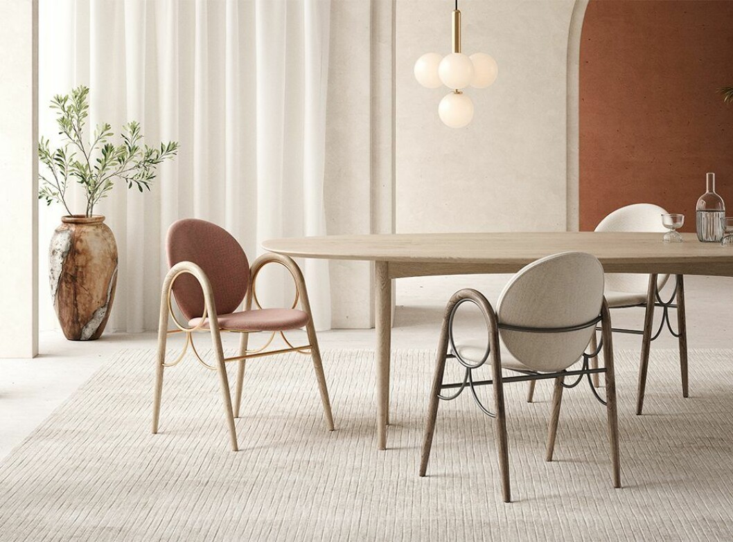 <em>Arkade chair</em>, designad av Nanna Ditzel, lanseras från arkivet av Brdr. Krüger. Arkade chair - en stol av Nanna Ditzel, för Brdr. Krüger