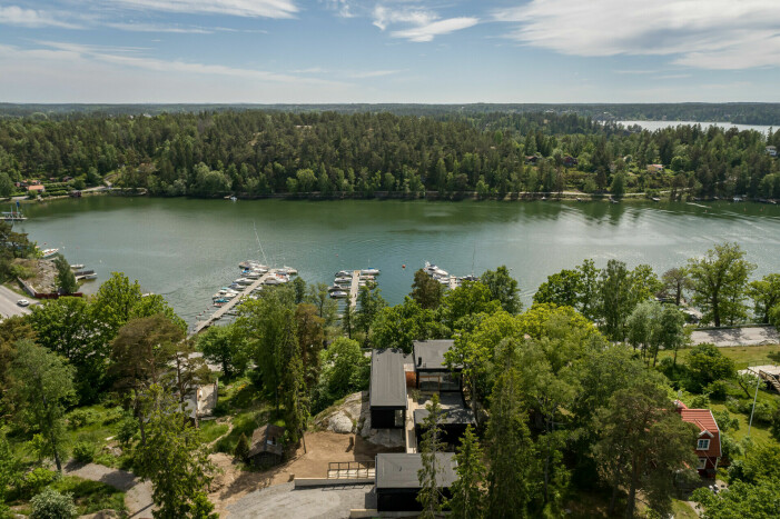Huset ligger på Värmdö i Stockholms skärgård. arkitekt AndrénFogelström värmdö