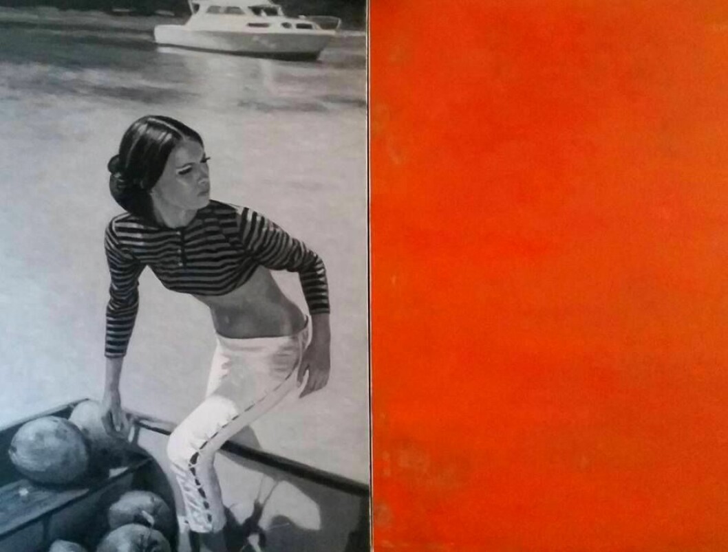 Model and boat, Henrik von Gerber.
