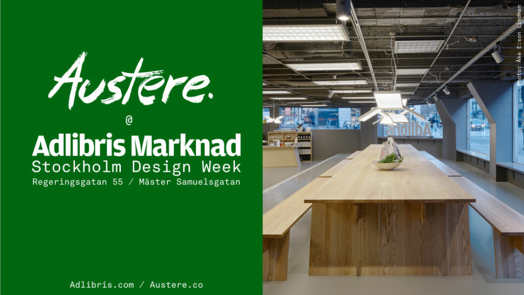 Austere + Adlibris Marknad. austere pop up