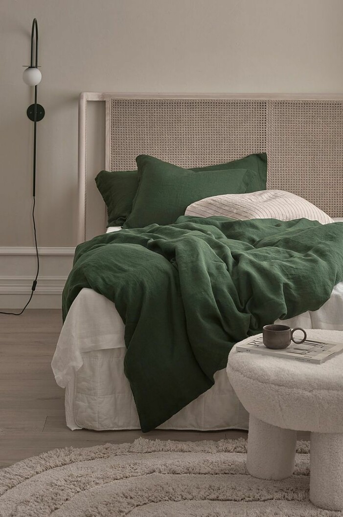 gröna sängkläder