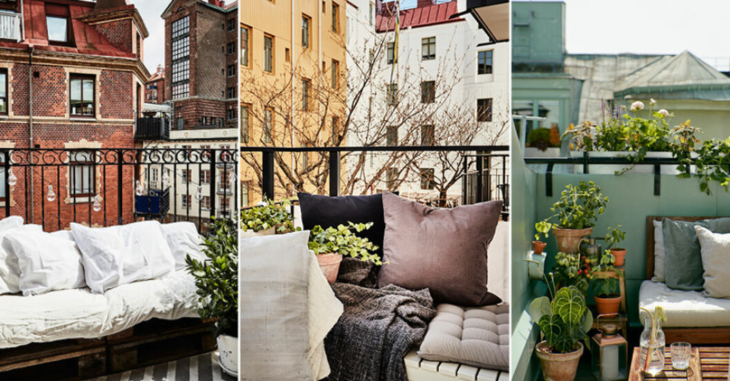 6 compact living-idéer för den lilla balkongen