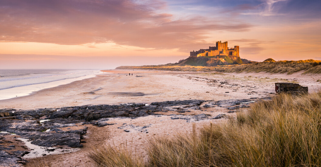 bamburg beach storbritannien