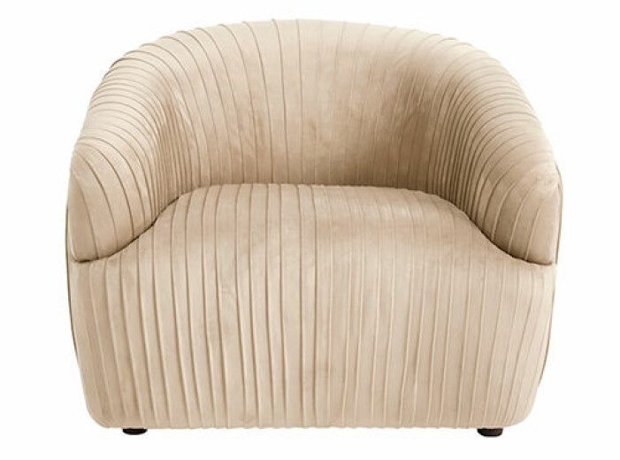beige fåtölj