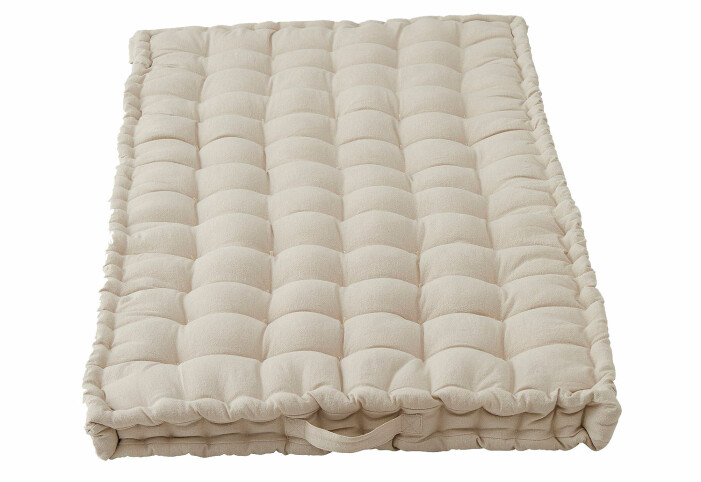 beige lång sittdyna