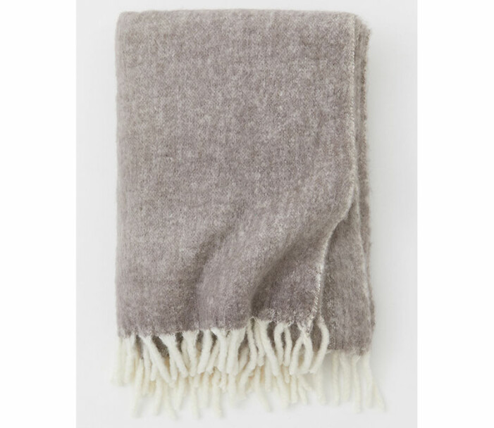beige pläd hm