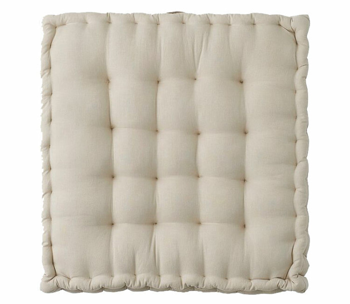beige sittdyna