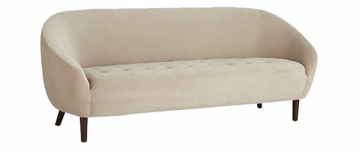 beige soffa