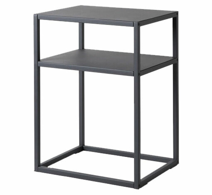 svart sängbord sidobord