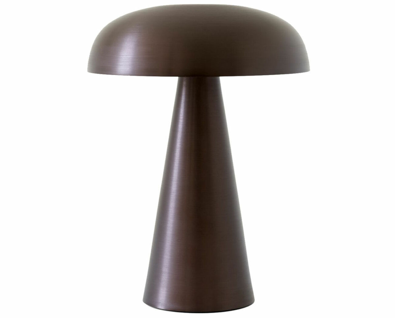 brun trendig bordslampa