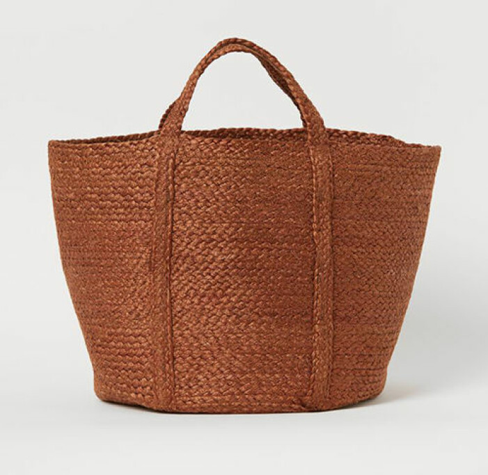 Brun förvaringskorg i jute från H&M Home