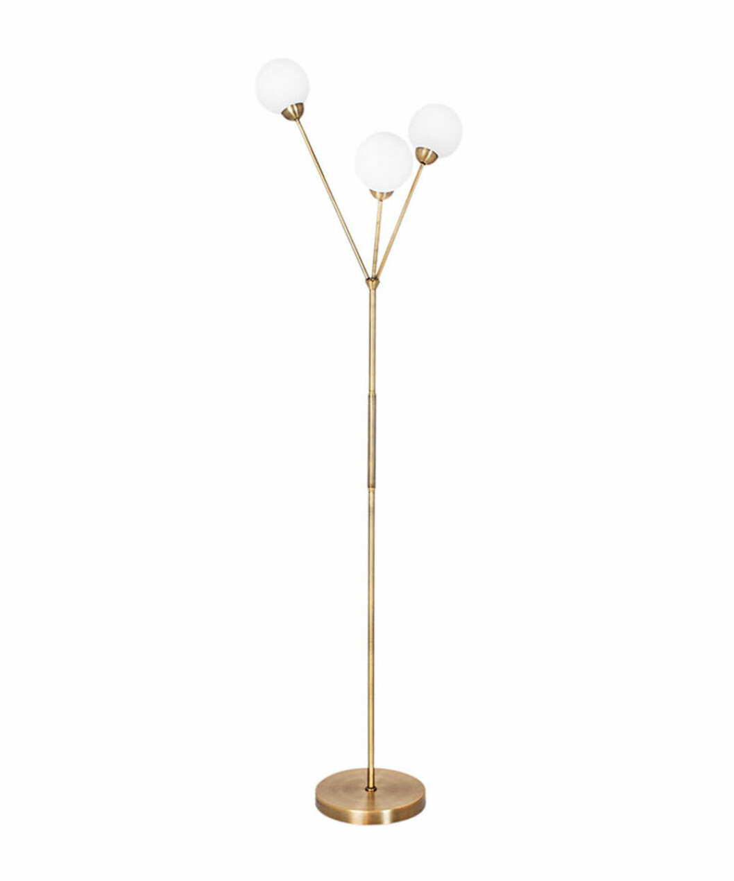 3some golvlampa i mässing och opalglas från By Rydéns