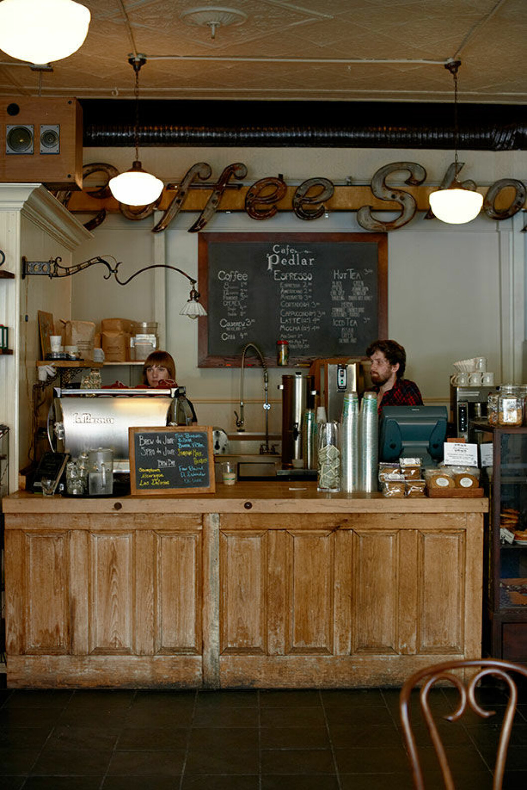 <em>Café Pedlar har det bästa kaffet.</em> Cafe pedlar