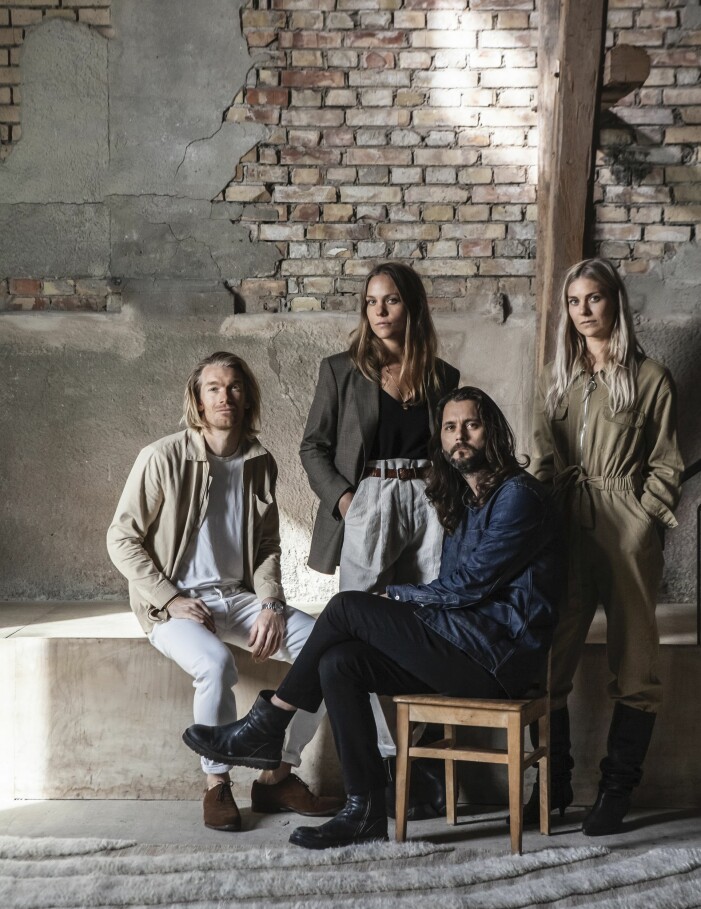 Gänget bakom Cappenlen Dimyr: Kristoffer Hernemyr, Ellen Dixdotter, Jacob Cappelen Holst, Maja Dixdotter. Cappelen Dimyr
