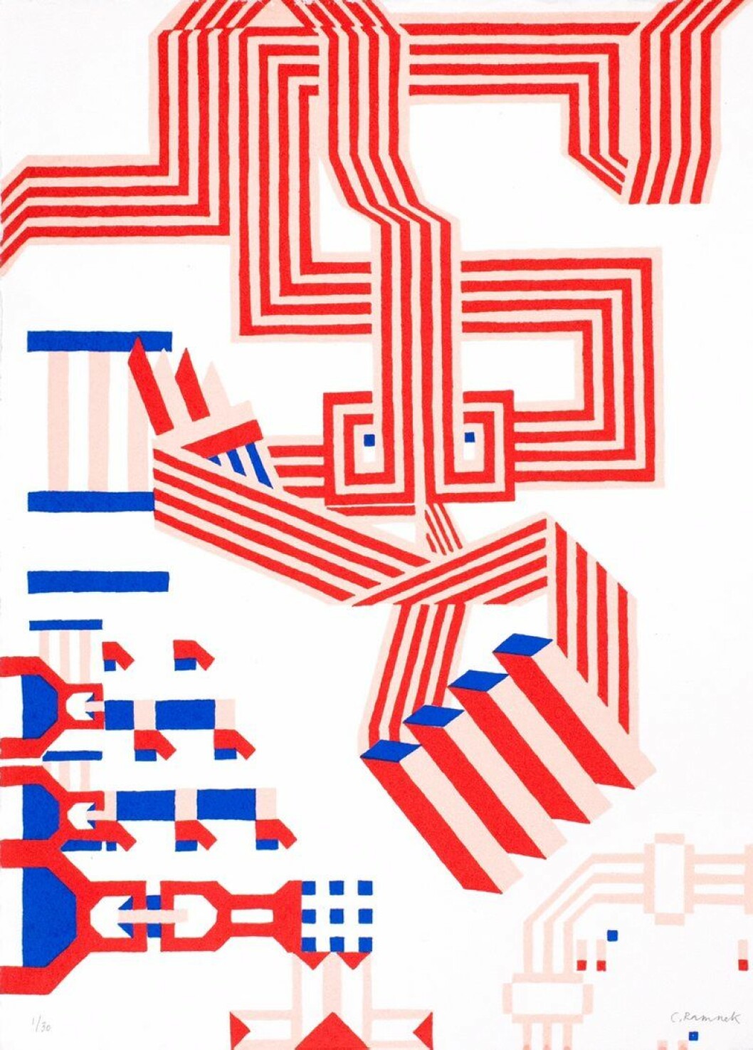 <em>Sakerna, Svängrummet 1</em> av Cilla Ramnek. Serigrafi. 3700:-, <a href="http://ed-art.se/sv/">ed.art</a>. Cilla Ramnek