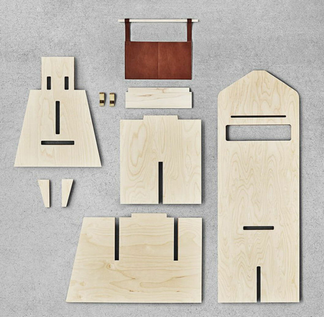 Coat_parts leather pocket