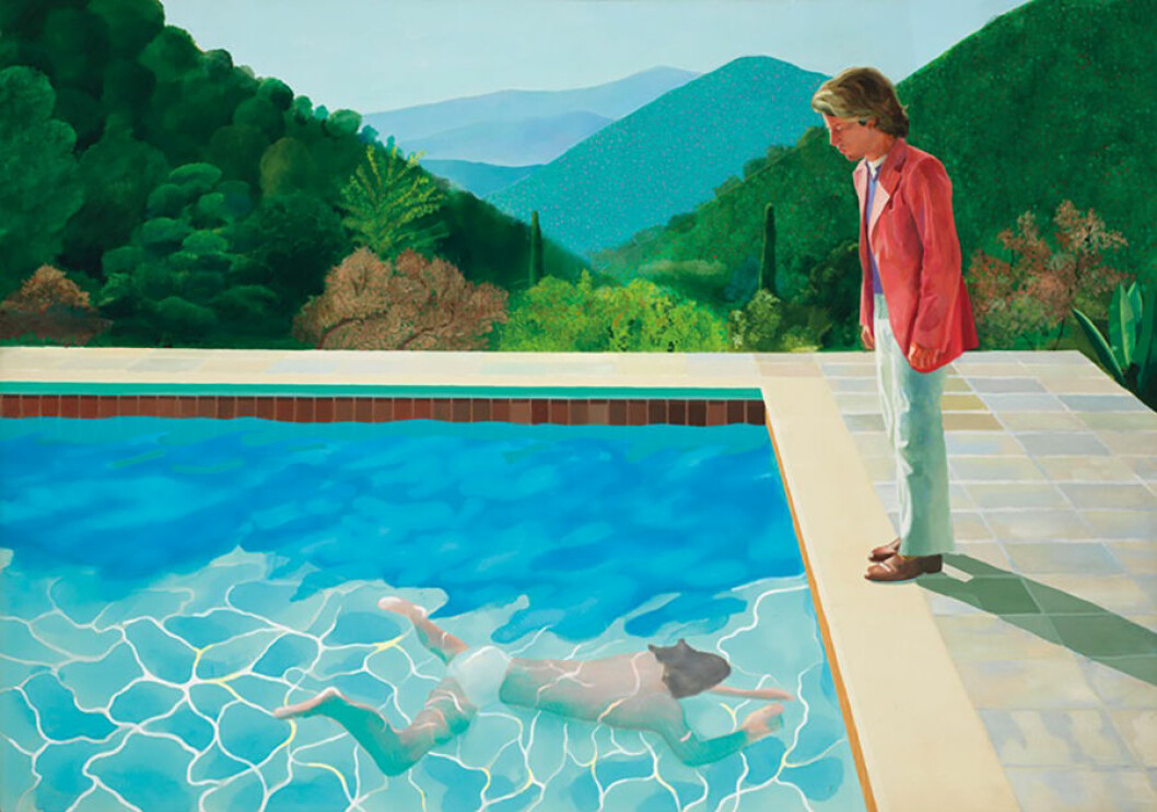 Portrait of an Artist (Pool with Two Figures). © David Hockney David Hockneys konstverk Portrait of an Artist