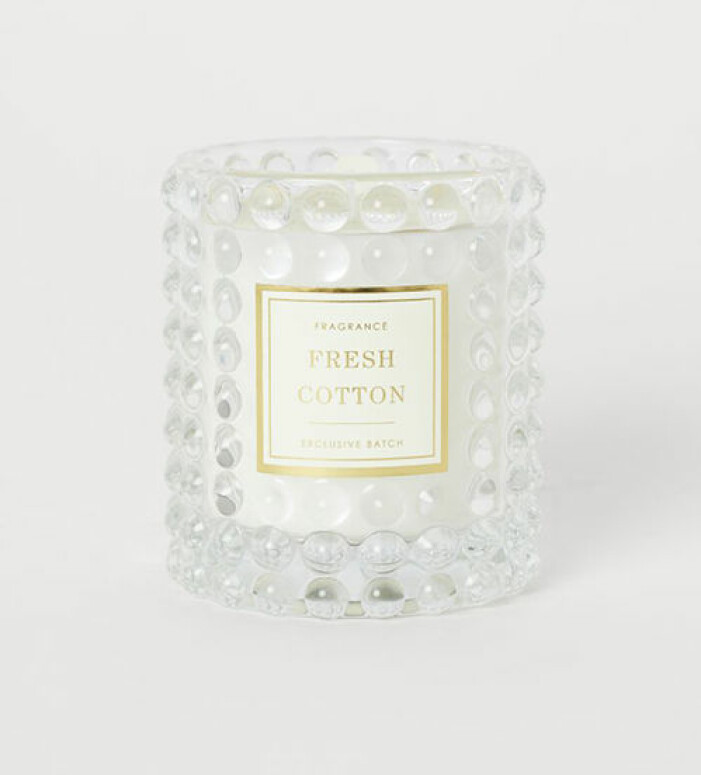 Doftljus med doft av bomull, H&M Home