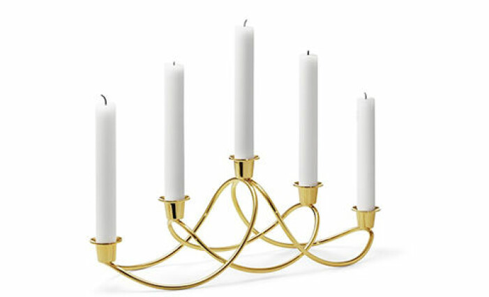 elegant ljusstake från georg jensen
