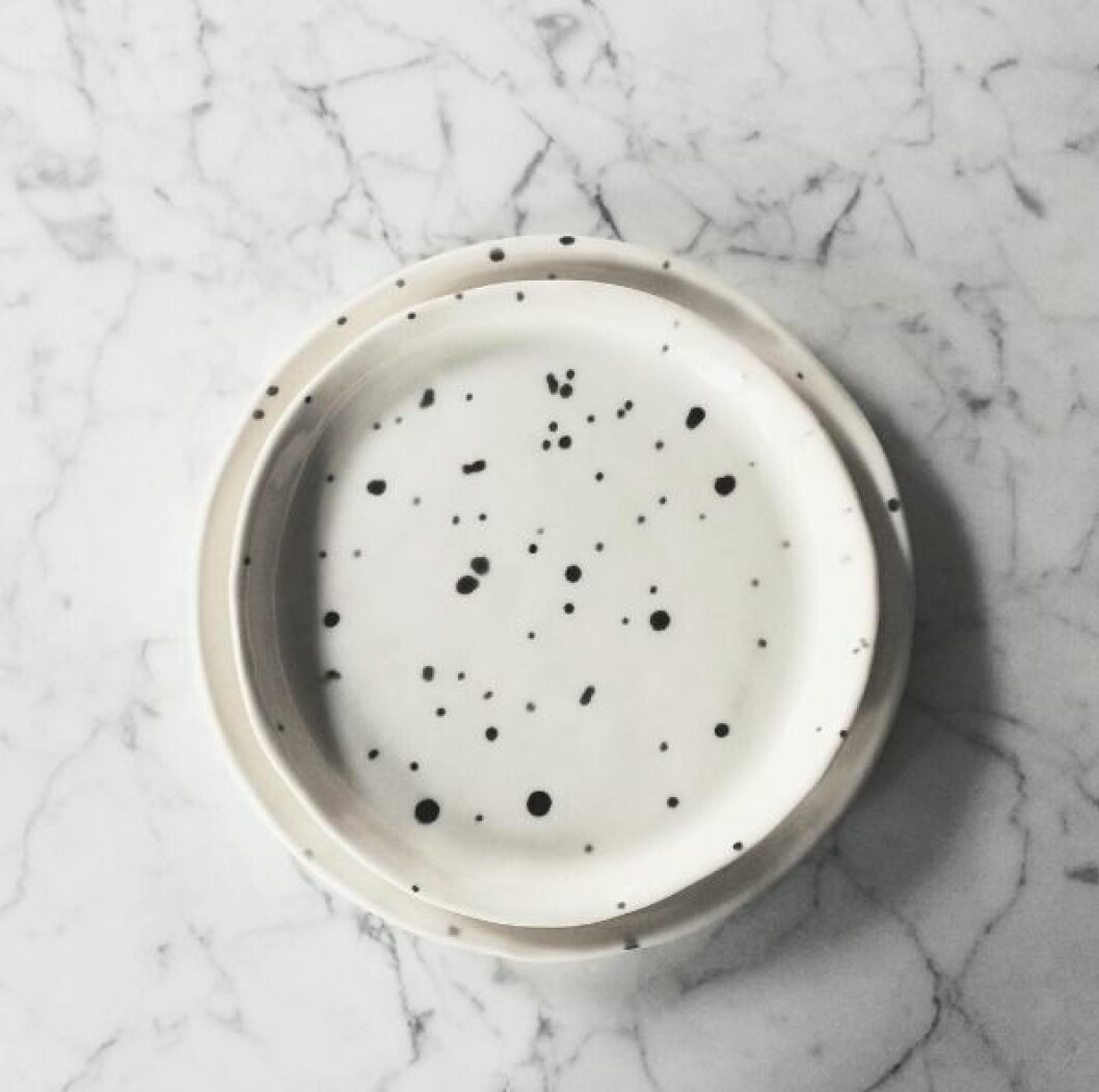 Sunday morning in the studio. Emptying the kiln that was loaded with a few of these darlings: Dalmatian. Porcelain dish with black dalmatian dots. Handmade by me. Sunday morning in the studio. Emptying the kiln that was loaded with a few of these darlings: Dalmatian. Porcelain dish with black dalmatian dots. Handmade by me.