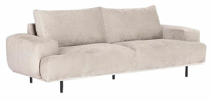 beige soffa