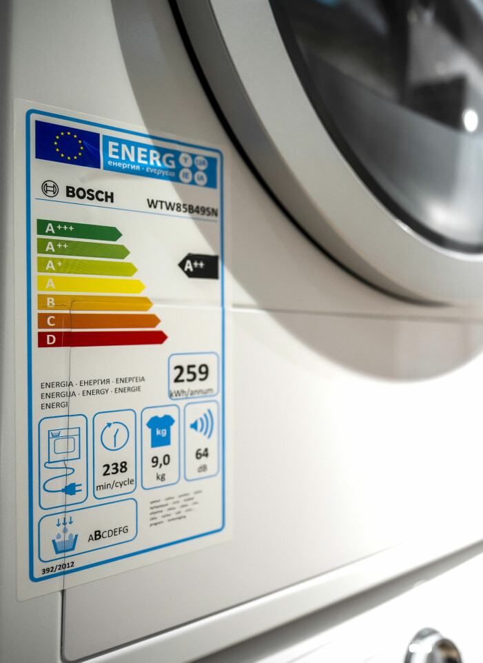 Kolla alltid en extra gång på energimärkningen innan du köper en ny produkt. Energimärkning för att spara el