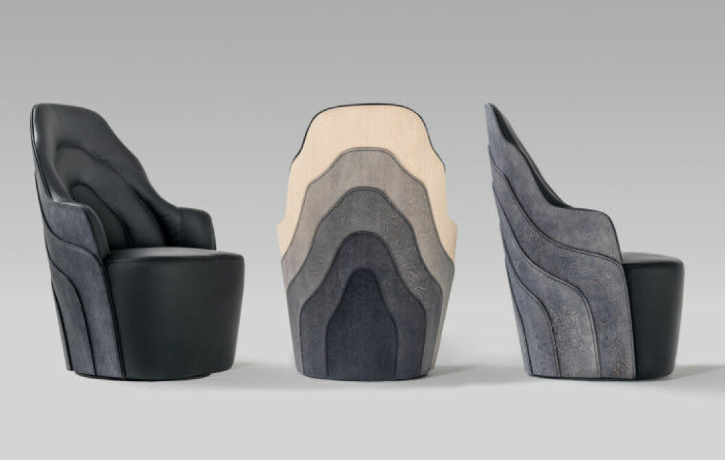 Fåtölj designad av Fredrik Färg och Emma Marga Blanche för Barcelona Design.