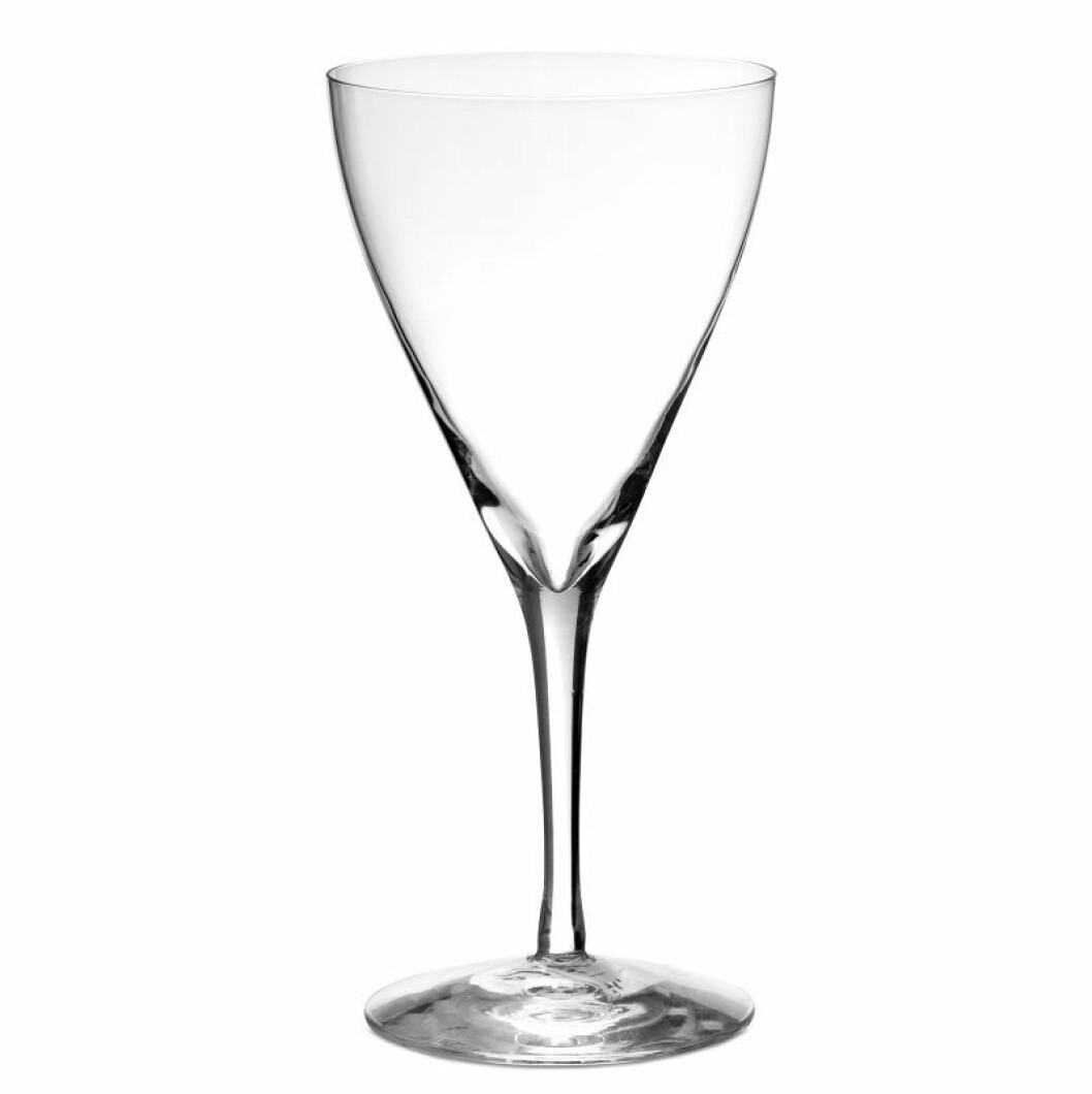 Champagneglas Crystal flora av Ingegerd Raman, Skrufs glasbruk.