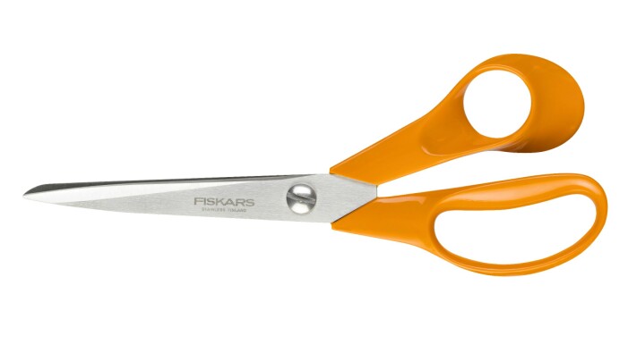 Finländsk design som många – de flesta? – av oss har hemma. Över en miljard saxar har sålts sedan 1967. Fiskars orange sax.